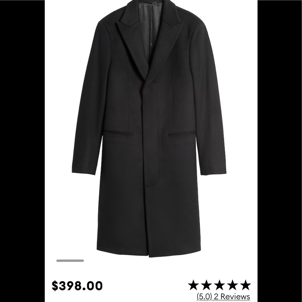 Banana Republic Men’s Wool Top Coat